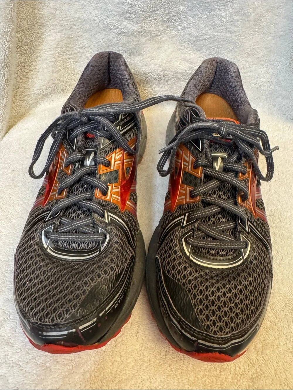 Brooks GTS 17 Womens Athletic Walking Shoes Orange Gray 9.5 1202311B044